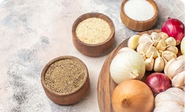 Onion Powder - fine beige powder in a glass jar